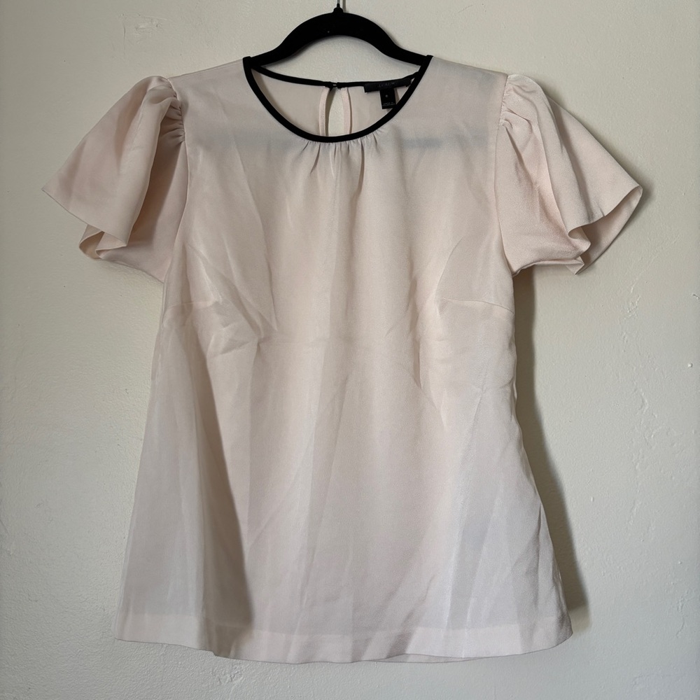 J. Crew Women’s Ivory Short Cap Sleeve Top, Size 6